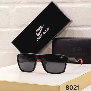 Nike Black Sunglasses with Red Accents